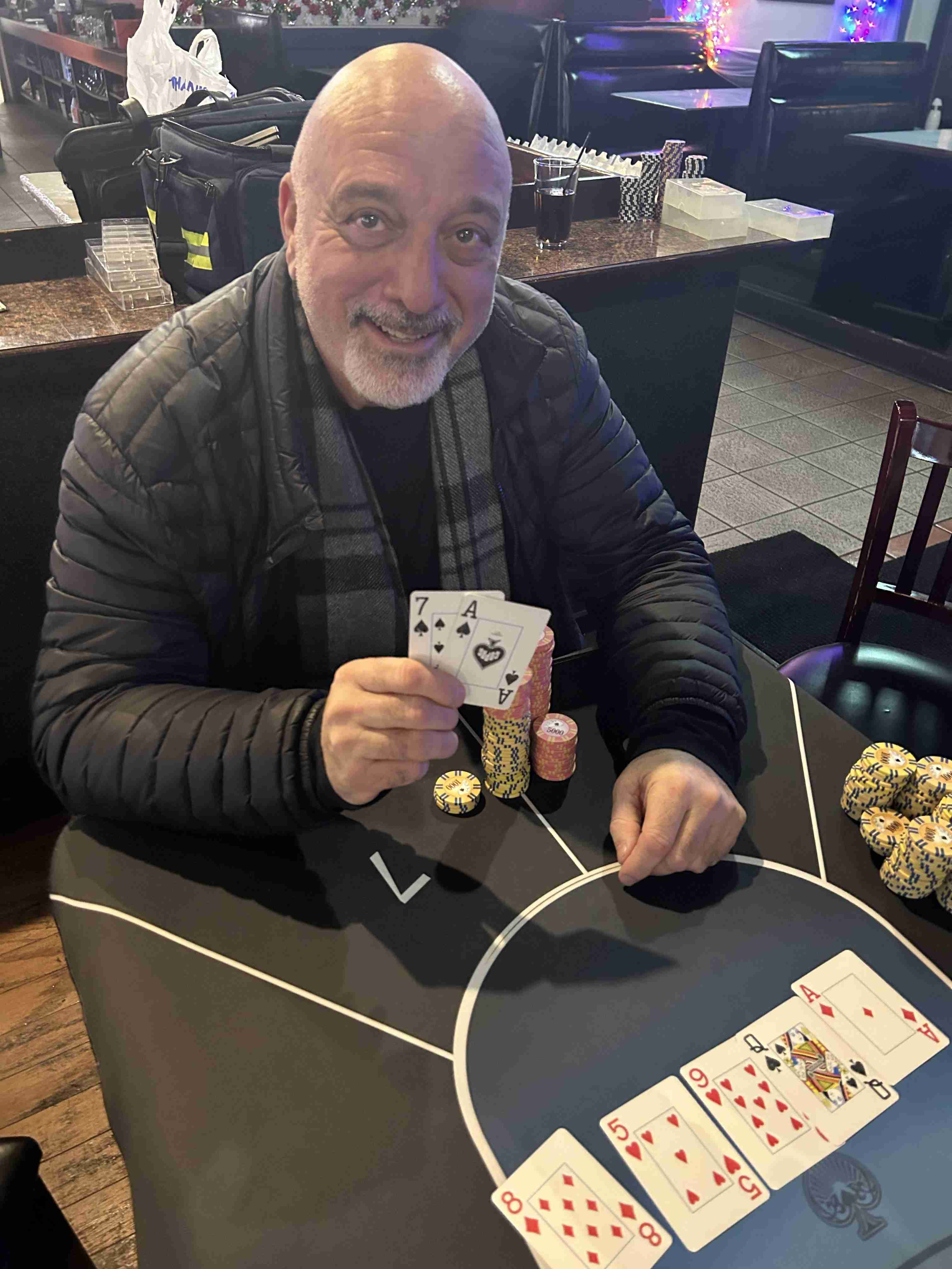 Tony Tortorello Wins at X's & O's Sports Bar Palos Heights | Free Poker ...